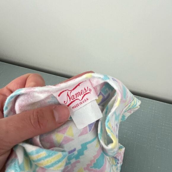 Vintage Names Pastel Aztec Sleeveless Dress USA - Picture 4 of 9